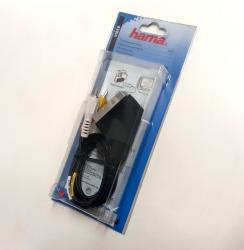 Шнур C21 Scart - T2 2xRCA 2м Hama 42377