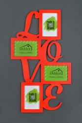 Фоторамка 10x15/ 4 Dekkor "Love" Color