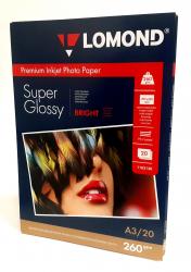 Фотопапір Lomond SuperGlossy 29.7x42 (А3) 260  20л.
