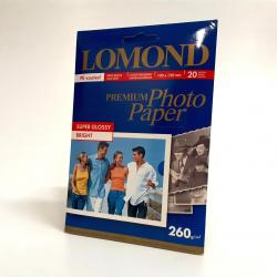 Фотопапір Lomond SuperGlossy 10x15 (А6) 260  20л.