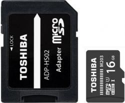 Карта памяти Toshiba microSDHC  8Gb Class  4 с адаптером
