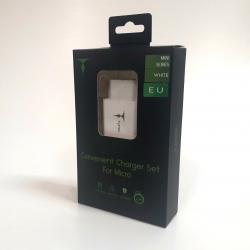 Зарядний пристрій T-Phox 12W + шнур microUSB