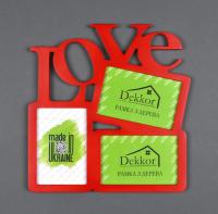 Фоторамка 10x15/ 3 Dekkor "Love" Color
