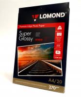 Фотопапір Lomond SuperGlossy Warm 21x29.7 (А4) 270 20л.