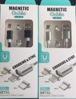 Шнур USB 2.0 A (вилка) - iPhone5 (вилка) 1м магнитный DM-M12