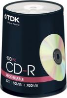 CD-R TDK 80 52x (100) cake