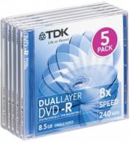 DVD+R TDK 8,5Gb 8x  slim