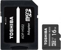 Карта памяти Toshiba microSDHC 16Gb Class 10 с адаптером