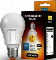 Лампа LED VIdex E27 A60 15W 3000K 220V