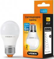 Лампа LED VIdex E27 G45e  6W 3000K 220V
