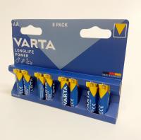 Батарейка Varta LR 6 Longlife Power (4906)/AA 8bl