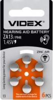 Батарейка Videx ZA13 6bl/60